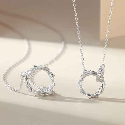 Original Ring Of Thorns Couple Necklace Sterling Silver European And American Cold Style Mobius Pendant 520 Gift
